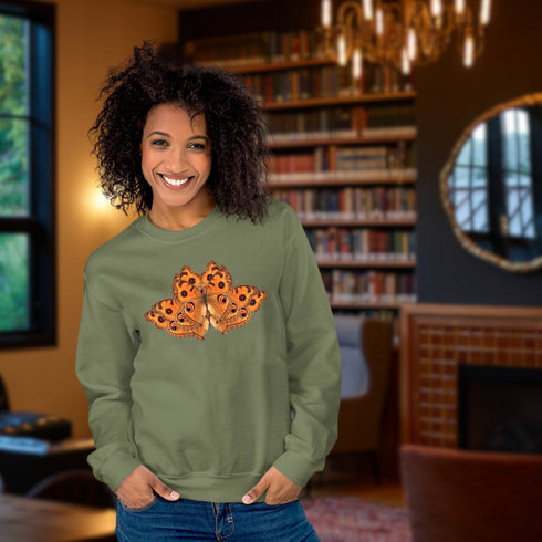 Moth Crewneck Sweatshirt-Unisex
